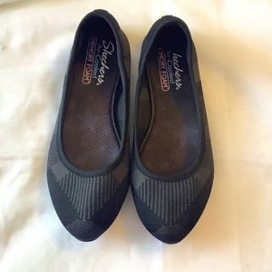 ❤️7.5 BLACK SKETCHERS FLATS